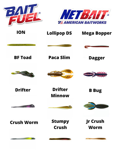 American Baitworks has added BaitFuel infusion into four of its NetBait soft plastic lures.