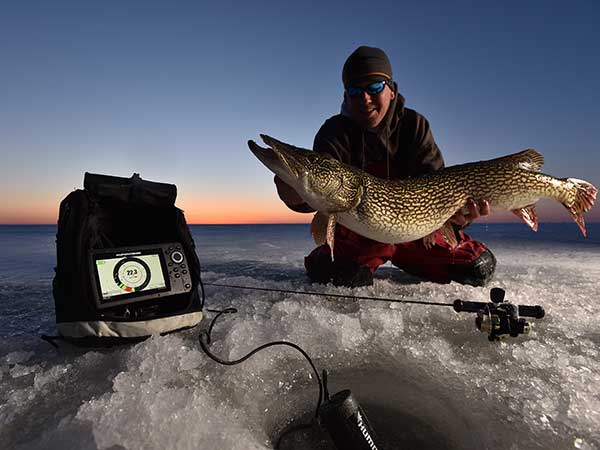 Ice fishing has gone high-tech.