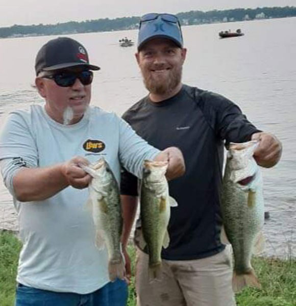 The father and son duo of Doug and Eric Sanderson - Tackle Shack Big Bass