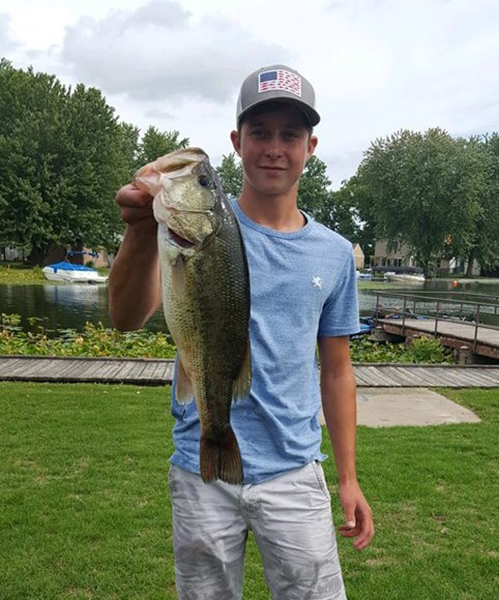 Big bass of the day was caught by James Miller
