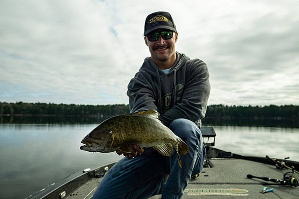 Cody Hahner of Wausau, Wisconsin with a nice smallmouth