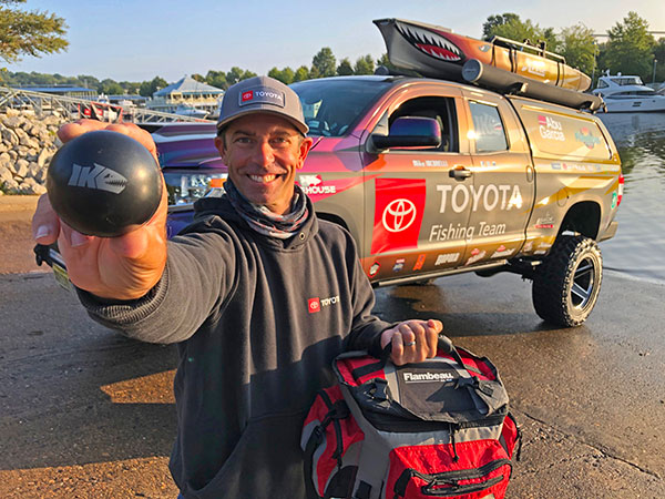 Iaconelli Is Never Without a Tackle Bag – Or Stress Ball!