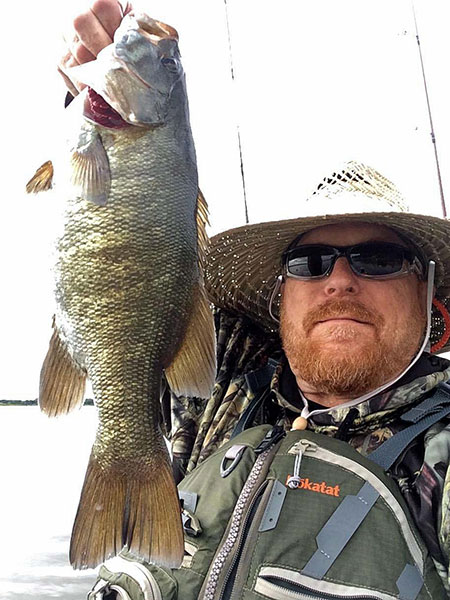 Dave Mull with Smallmouth bass