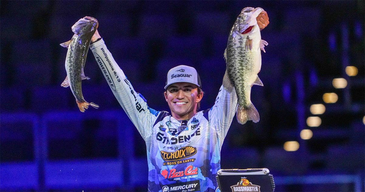 Illinois' Trey McKinney leads Day 1 of the Bass Pro Shops Bassmaster Classic presented by Under Armour in Fort Worth, Texas, with a weight of 26-9. Photo by Seigo Saito/B.A.S.S