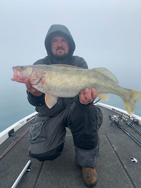 Phil Duracz with 11-pound, 9- ounce walleye