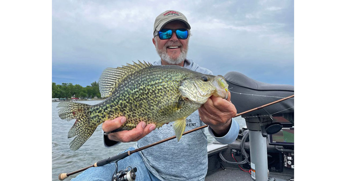 Fisherman with nice crappie