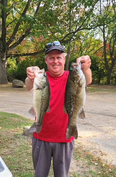 Loren Crosbie with 1st Day Big Bass