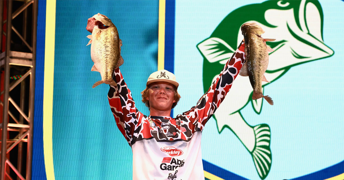 Nashville, Tenn., angler Dylan Nutt Bassmaster Classic champion Easton Fothergill has taken the lead on Day 2 of the Bass Pro Shops Bassmaster Classic presented by Under Armour with a two-day total of 46 pounds. Photo by Seigo Saito/B.A.S.S