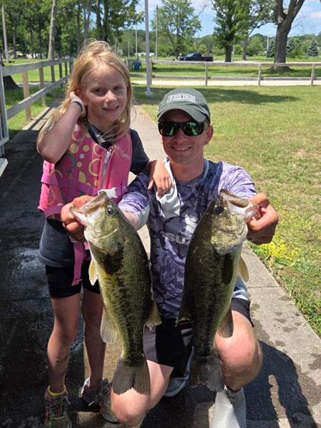 John Gipson fished with his young daughter, June - 3rd Place