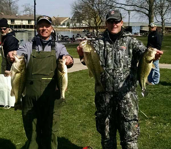 Randy Ramsey (left) and Trevor Jancasz won Wawasee with a nice limit.