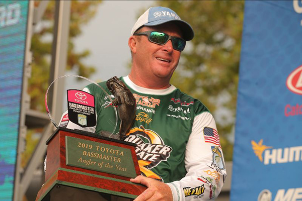 Scott Canterbury of Odenville, Ala., was crowned the 2019 Toyota Bassmaster Angler of the Year with 848 points. - Photo by Seigo Saito/B.A.S.S.