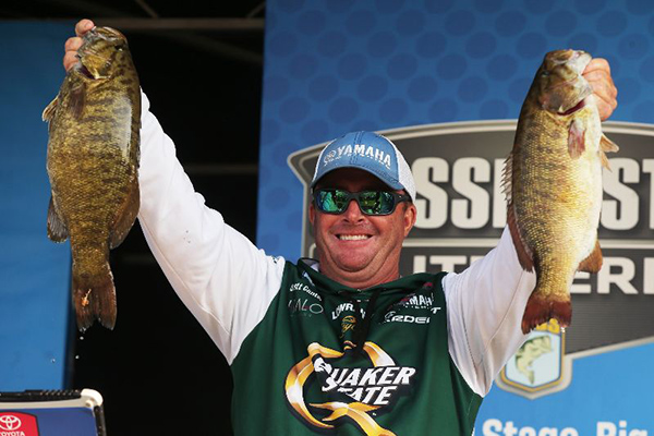 Scott Canterbury of Odenville, Ala., is leading the Toyota Bassmaster Angler of the Year standings with 846 points after two days of competition. - Photo by Seigo Saito/B.A.S.S.