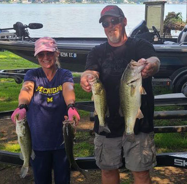 Scott and Patty Smith - 2nd Place and Big Bass
