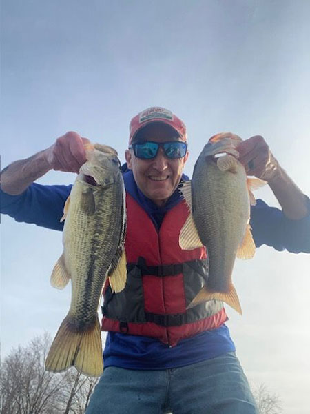 David with two keeper bass